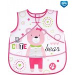 Canpol babies plastová zástěrka s kapsičkou Puppets modrá – Zboží Dáma