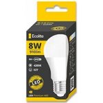 Ecolite LED žárovka E27, 8 W, 910 lm denní bílá – Zboží Živě