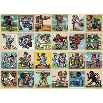 RAVENSBURGER Úžasní sportovci XXL 300 dílků – Zboží Mobilmania