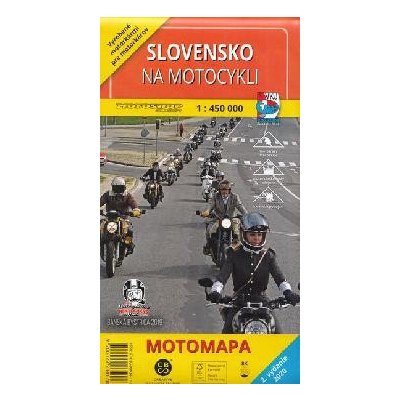 Slovensko na motocykli mapa 1:450 000 - Vojenský kartografický ústav