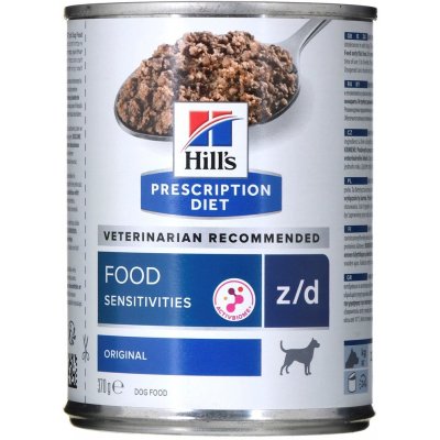 Hill’s Prescription Diet Adult Dog Z/D Food Sensitivities 370 g – Hledejceny.cz