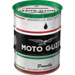 Postershop Plechová kasička barel: Moto Guzzi Italian Motorcycle Oil – Zboží Mobilmania