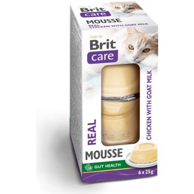 Brit Care Cat Mousse Real Chicken with Goat Milk 6 x 25 g – Hledejceny.cz