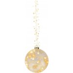 Lumineo LED skleněná vánoční koule, 60 mikro-LED, čirá, pr. 14 cm – Hledejceny.cz
