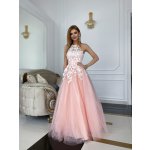 Pretty Women maxi šaty Lolita tmavě broskvové – Sleviste.cz