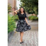 Himalife Šaty Pemba černá s bílou – Zboží Dáma