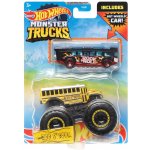 Mattel Hot Wheels Auto Monster Trucks Kaskadérské kousky set s vrakem kov – Zboží Dáma