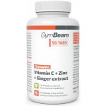 GymBeam Vitamín C + Zinek + extrakt ze zázvoru tablety na cucání 90 tablet – Sleviste.cz