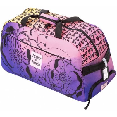 Meatfly taška Gail Peach Flowers růžová 42 L – Hledejceny.cz