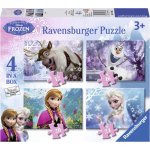 Ravensburger 4v1 Ledové království 12,16,20,24 dílků – Hledejceny.cz