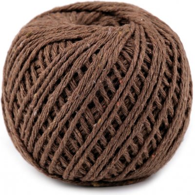 Bavlněný provázek macrame Ø2 mm Varianta: 3 hnědá světlá, Balení: 1 ks – Zboží Dáma