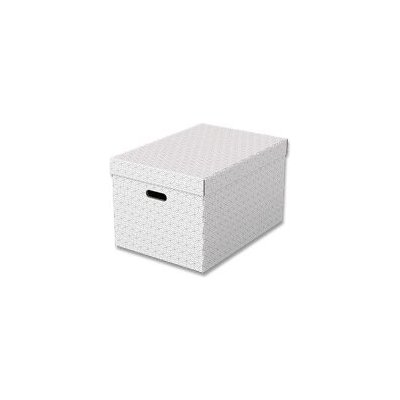 Esselte - úložný box - 355 x 510 x 305 mm, bílý, 3 ks – Hledejceny.cz