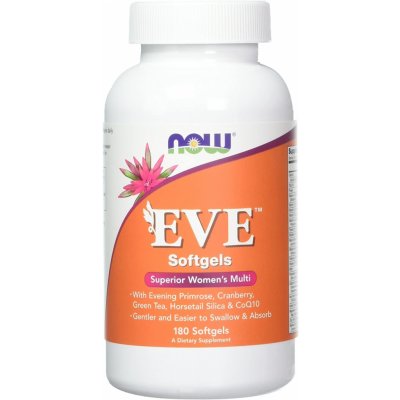 NOW Foods Multi Vitamins Eve Multivitamín pro Ženy 180 softgel kapslí