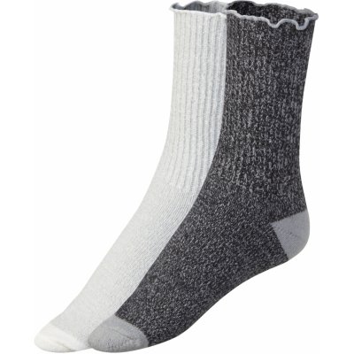 Esmara dámské hebké ponožky 2 páry šedá/černá – Sleviste.cz