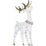 DecoLED LED světelný jelen 150 cm 161 ledově bílých diod s Flash efektem – Hledejceny.cz