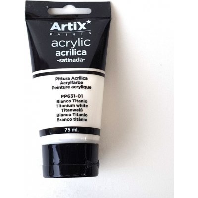 Artix Paints Akrylová barva saténová bílá 75ml – Sleviste.cz