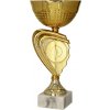 Pohár a trofej Kovový pohár Zlatý 24 cm 12 cm