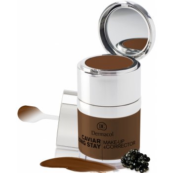Dermacol Caviar Long Stay dlouhotrvající make-up s výtažky z kaviáru a  zdokonalující korektor 6,0 Chocolate 30 ml od 319 Kč - Heureka.cz