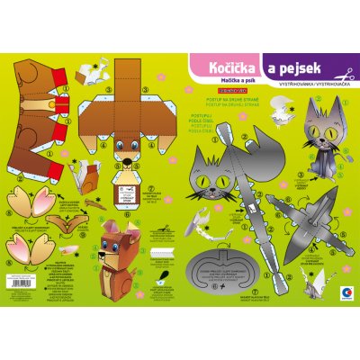 Vystřihovánka, Kočička a pejsek – Hledejceny.cz