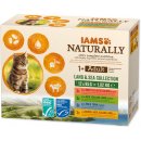 Iams Cat Naturally výběr z mořských a suchozemských mas v omáčce 1020 g