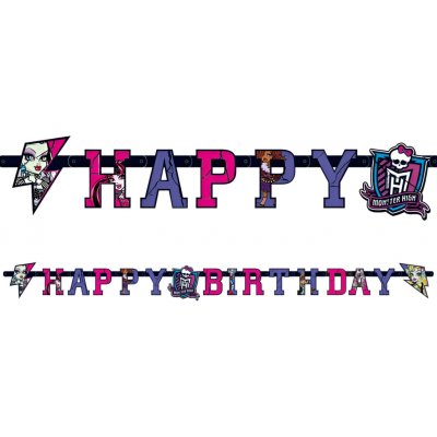 Narozeninová girlanda Happy Birthday Monster High 2 – Hledejceny.cz