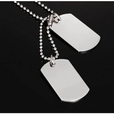 Amparo Miranda Přívěsek Psí známky PS235 Silver – Sleviste.cz