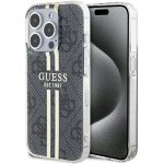 Guess Fixed Glitter 4G Metal Logo Apple iPhone 15 Pro černé – Sleviste.cz