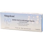 Singclean 3v1 Chřipka A/B/SARS-CoV-2 výtěrový test 1 ks – Zboží Dáma