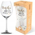 Nekupto Sklenice na víno Babička náš anděl strážný 440 ml – Sleviste.cz