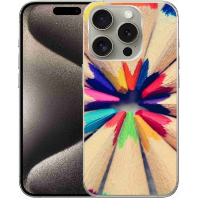 mmCase Gelové iPhone 15 Pro - pastelky – Zboží Mobilmania