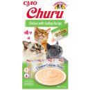 Inaba Churu cat snack Kuře s příchutí hřebenatek 4 x 14 g