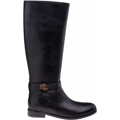 Lauren Ralph Lauren dámské boty Brittaney-boots-tall Boot 802876148001 černá – Zboží Mobilmania