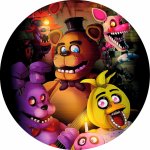 1x Jedlý papír FIVE NIGHTS AT FREDDYS ● velikost: průměr 24 cm ☝, ● materiál: JEDLÝ PAPÍR Ⓜ️ – Hledejceny.cz