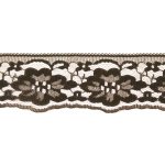 Krajka pevná 45mm hnědá polyamid - metráž – Sleviste.cz