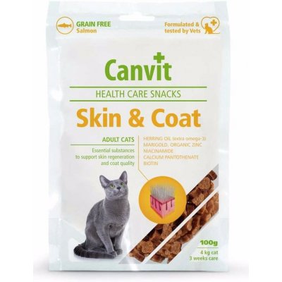 Canvit Cat Health Care Snack Skin & Coat 100 g – Zboží Mobilmania