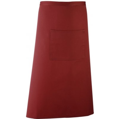 Premier Workwear Dlouhá zástěra do pasu s kapsou Vínová – Hledejceny.cz