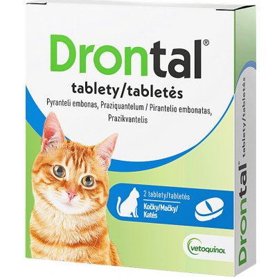 Drontal odčervovací tablety pro kočky 2 tbl – Hledejceny.cz