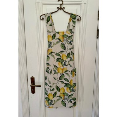 Hortensias Home Dámská zástěra Lemon Linen s překříženými ramínky – Hledejceny.cz