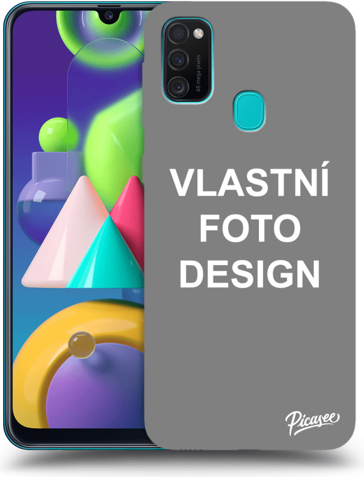 Pouzdro Picasee silikonové Samsung Galaxy M21 M215F - Vlastní design/motiv černé