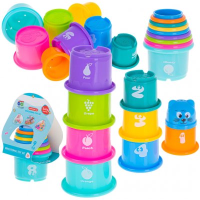 Vzdělávací hrnky Věž s pyramidovými čísly a ovocem – Zboží Dáma