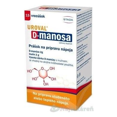 Stada Uroval D-manosa prášek pro přípravu nápoje 15 sáčků – Hledejceny.cz