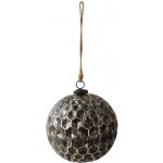 Clayre & Eef Černá antik skleněná koule Hexagon Black S Ø 10*10 cm – Hledejceny.cz