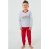 Dětské pyžamo a košilka Italian Fashion pyžamo Junák šedo-červené