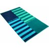 Ručník Vossen Plážová Osuška Crazy Stripes modrá 100 x 180 cm