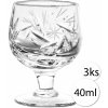 Sklenice A-CRYSTAL HandMade1 Křišťálové sklenice na destiláty 3 x 40 ml