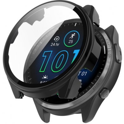 VSECHNONAMOBIL PC FULL COVER Plastový kryt se sklem Garmin Forerunner 965 černý 59378 – Zboží Živě