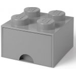 LEGO® Box 4 šuplík 25x25x18cm sv.šedý – Zboží Dáma