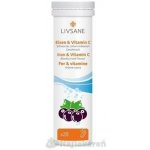 Livsane Železo + Vitamin C šumivé tablety 20 ks – Hledejceny.cz