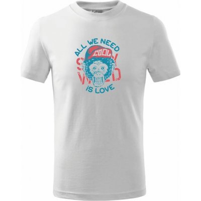 All We Need Is Love Tričko dětské bavlněné Bílá – Zboží Mobilmania