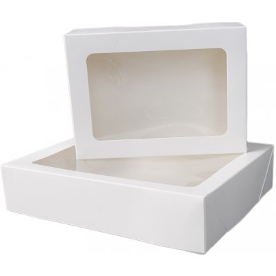 Cake star krabička na makronky nebo cukroví bílá 18 x 13 x 5 cm (na 6 kusů) – Hledejceny.cz